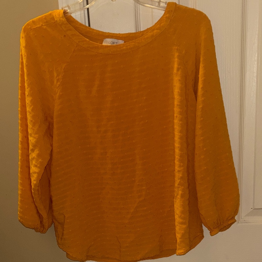LOFT Women's Vibrant Orange Blouse